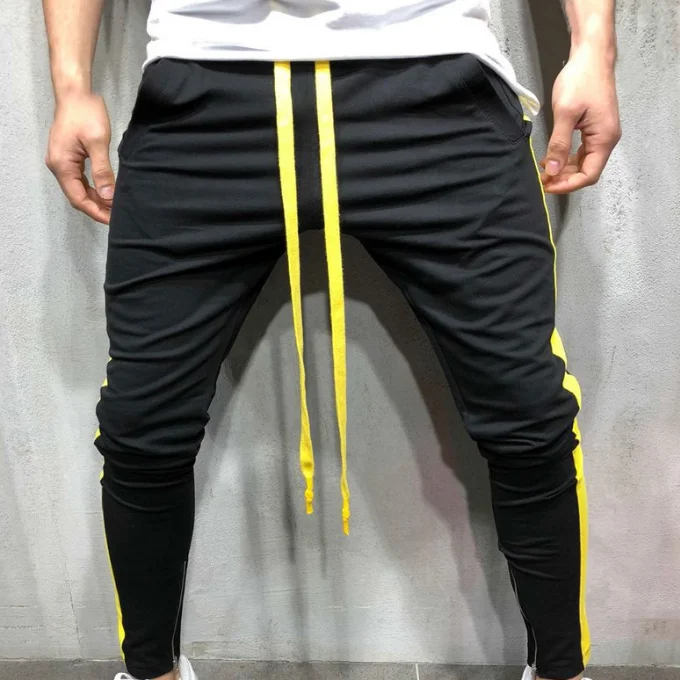 Trendy Mens Fitness Pants Man Hip Hop Pants Simple Men Sport Pant