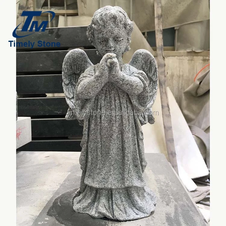 
pray angel statue stone sculpture white marble baby angel statue 