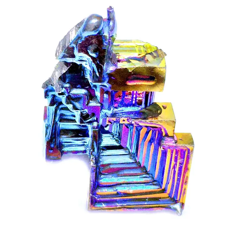For art collectible wholesale raw mineral crystal natural Bismuth iron ore