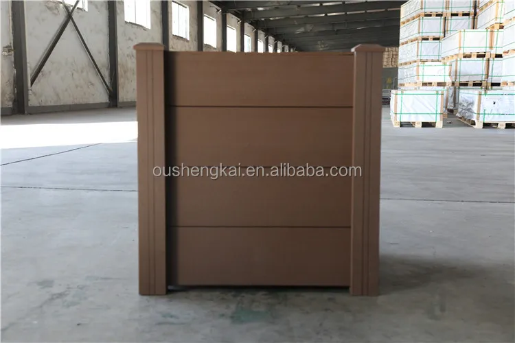 European style  wpc flower box wood plastic composite planter for planter made of wpc