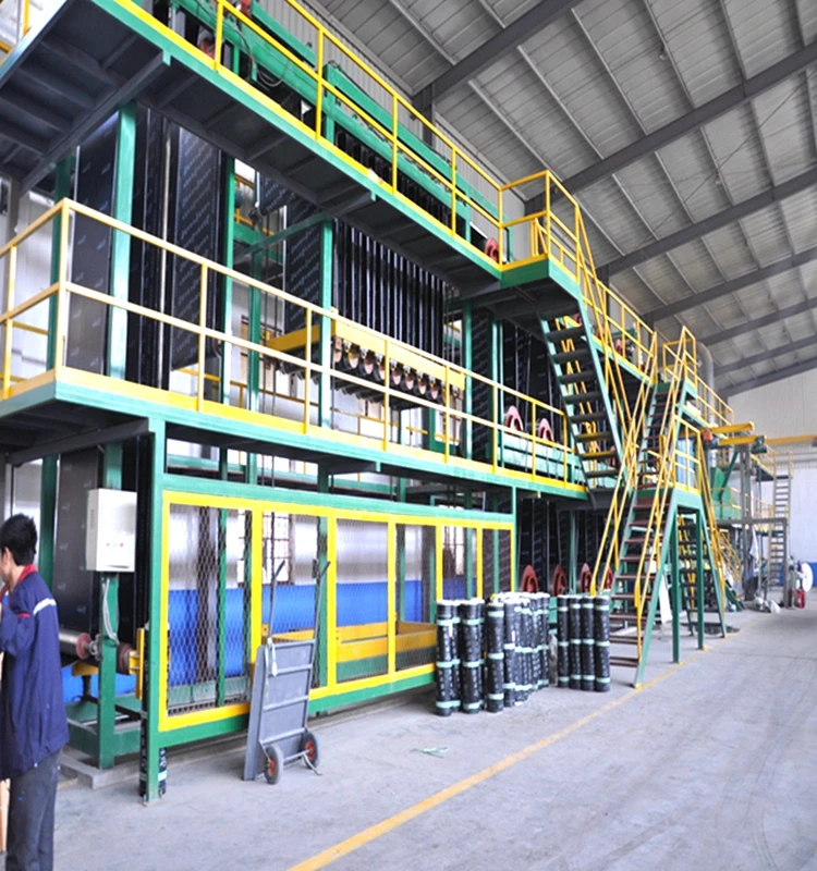 China automatic sbs app waterproof membrane production line manufacturing machinery