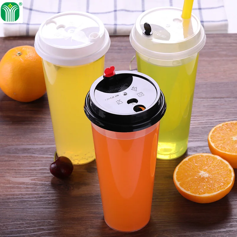 
custom logo print 24oz injection molding heat resistant disposable plastic cup for hot tea 