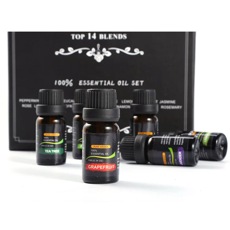 OEM Private Gift Set Customized Box Rose Lavender Aromatherapy Pure Natural Essential Oil For Women Favors