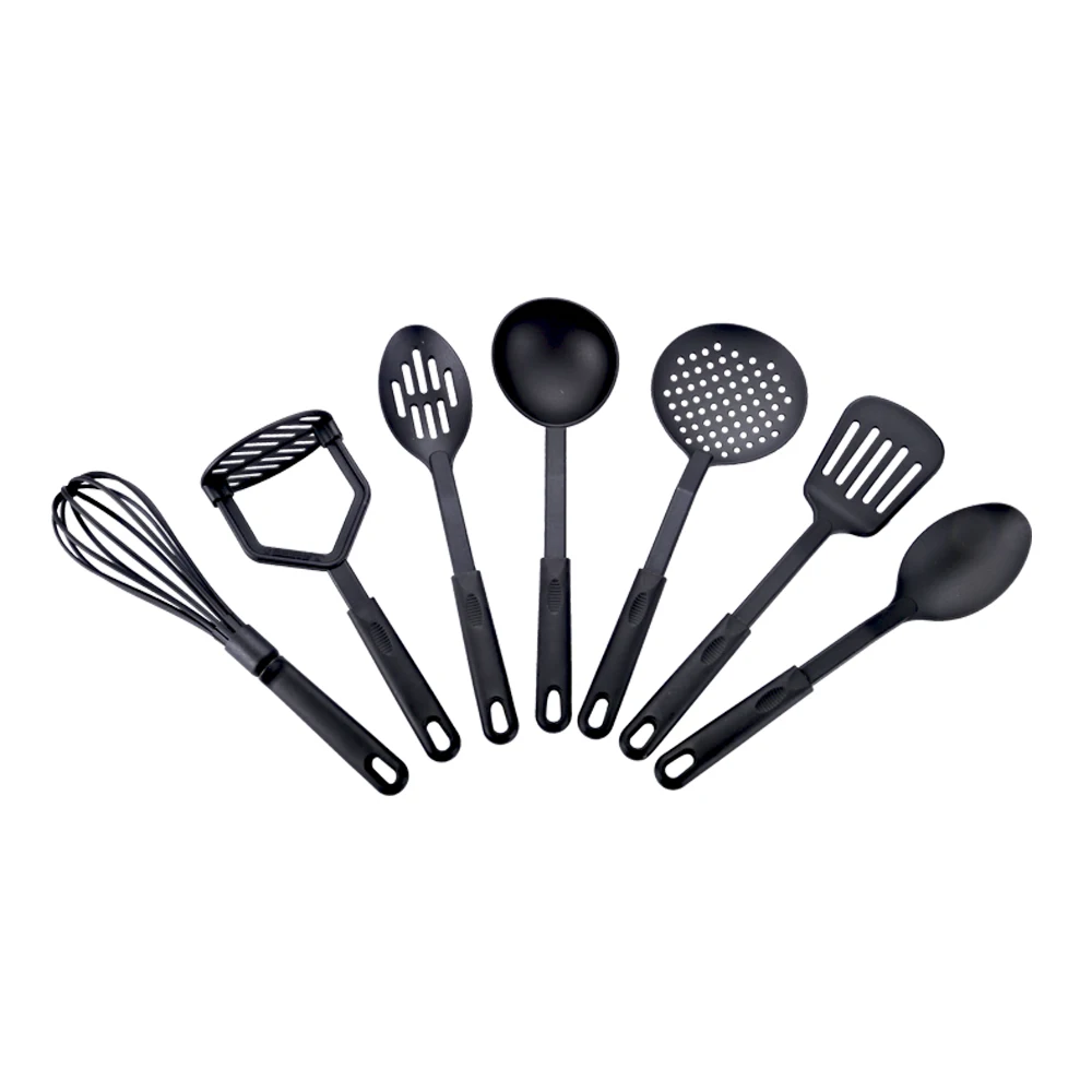 
Latest Design 7 Pieces Non-Stick Kitchen Cooking Utensils Set, Food Grade Nylon Kitchenware 
