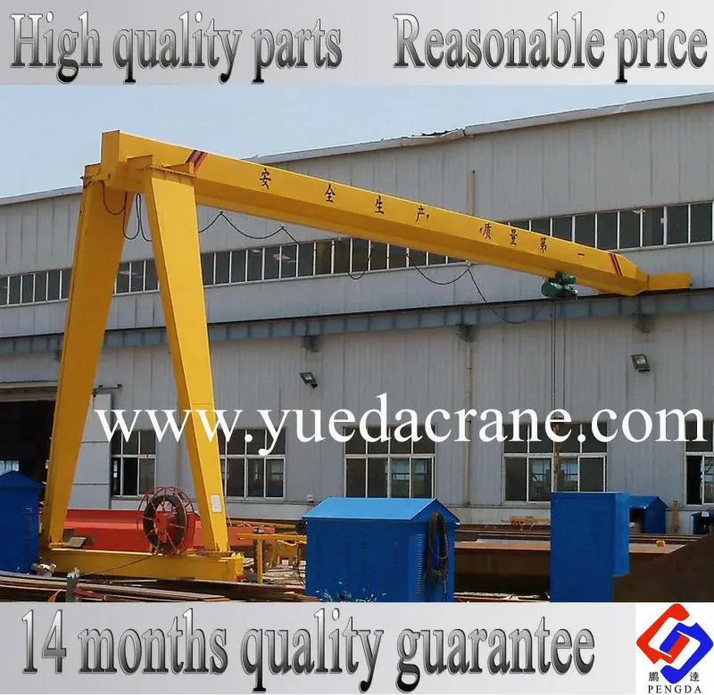 BMH Model Single Beam Semi Gantry Crane 1ton 2ton 3ton 5ton Half Gantry Crane