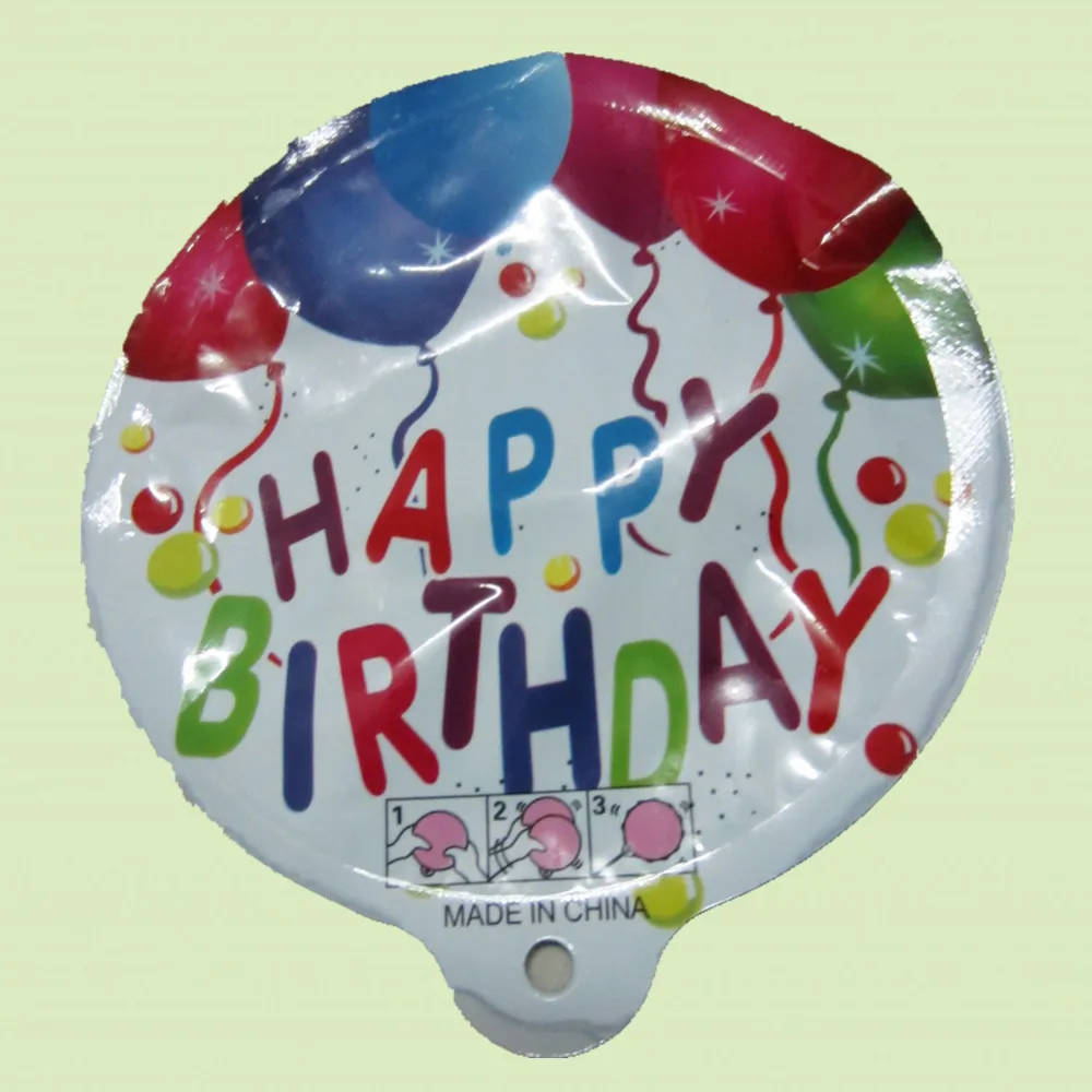 Happy birthday foil balloons