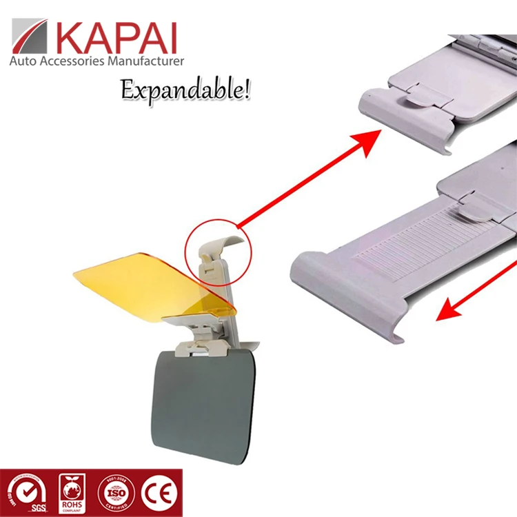 Day and Night Anti-glare best sun visor for car 2 in 1 HD Vision