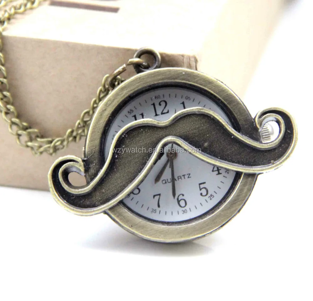 Новый дизайн, винтажные карманные часы из сплава с усами для мужчин и женщин, сделано в Китае, оптовая цена! Прямые продажи с завода