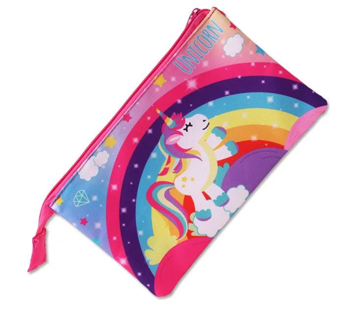 Licheng BXN518 Branded Pencil Case, Girls Unicorn Zipper Pencil Case