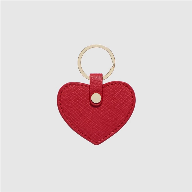 Wholesale leather custom Heart Keyring