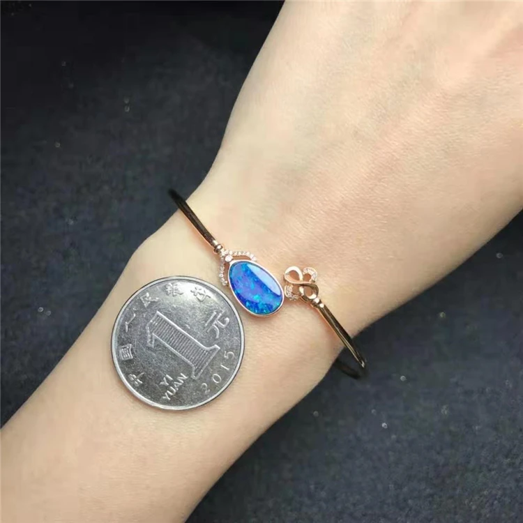 equestrian jewelry 18k gold South Africa real diamond natural opal bracelets for women bracelet cilicon
