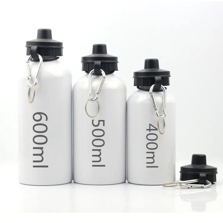 Blank Sublimation Aluminium water Bottle with cap lid Outdoor Sports Cycling sport bottle