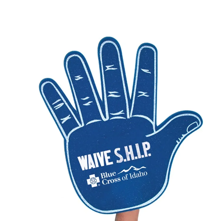 Foam Hand Cheering Mitt With Middle Finger Hand Sponge