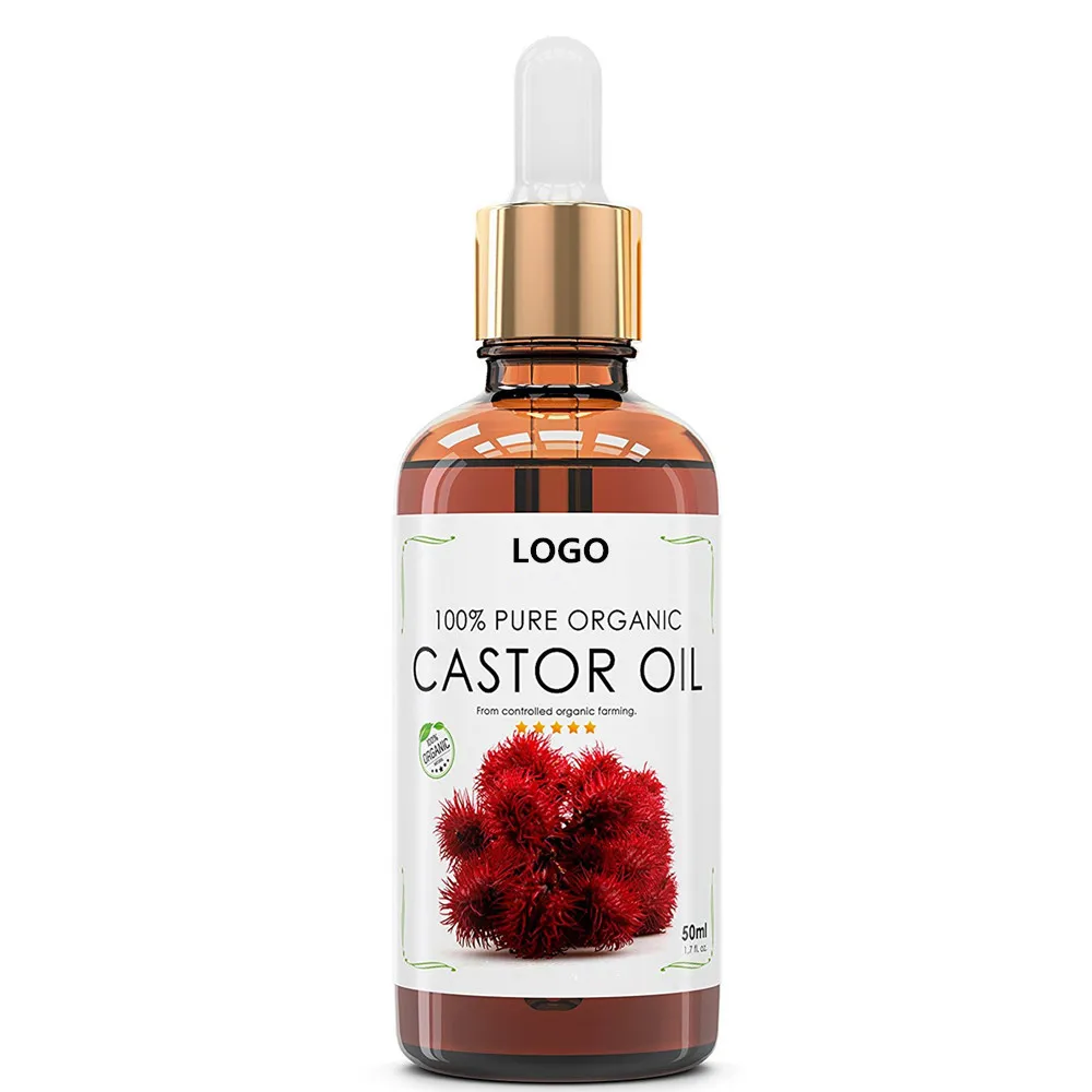 OEM bulk supplier private label plant seed organic castor oil for hair