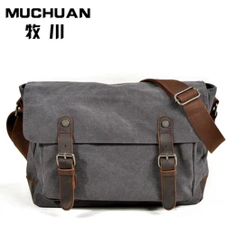 Leisure leather crossbody bags multifunction canvas photography camera bag