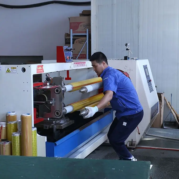 
Professional Manufacturer Electrical Automatic Bopp Masking Tape Roll Cutting Machine 