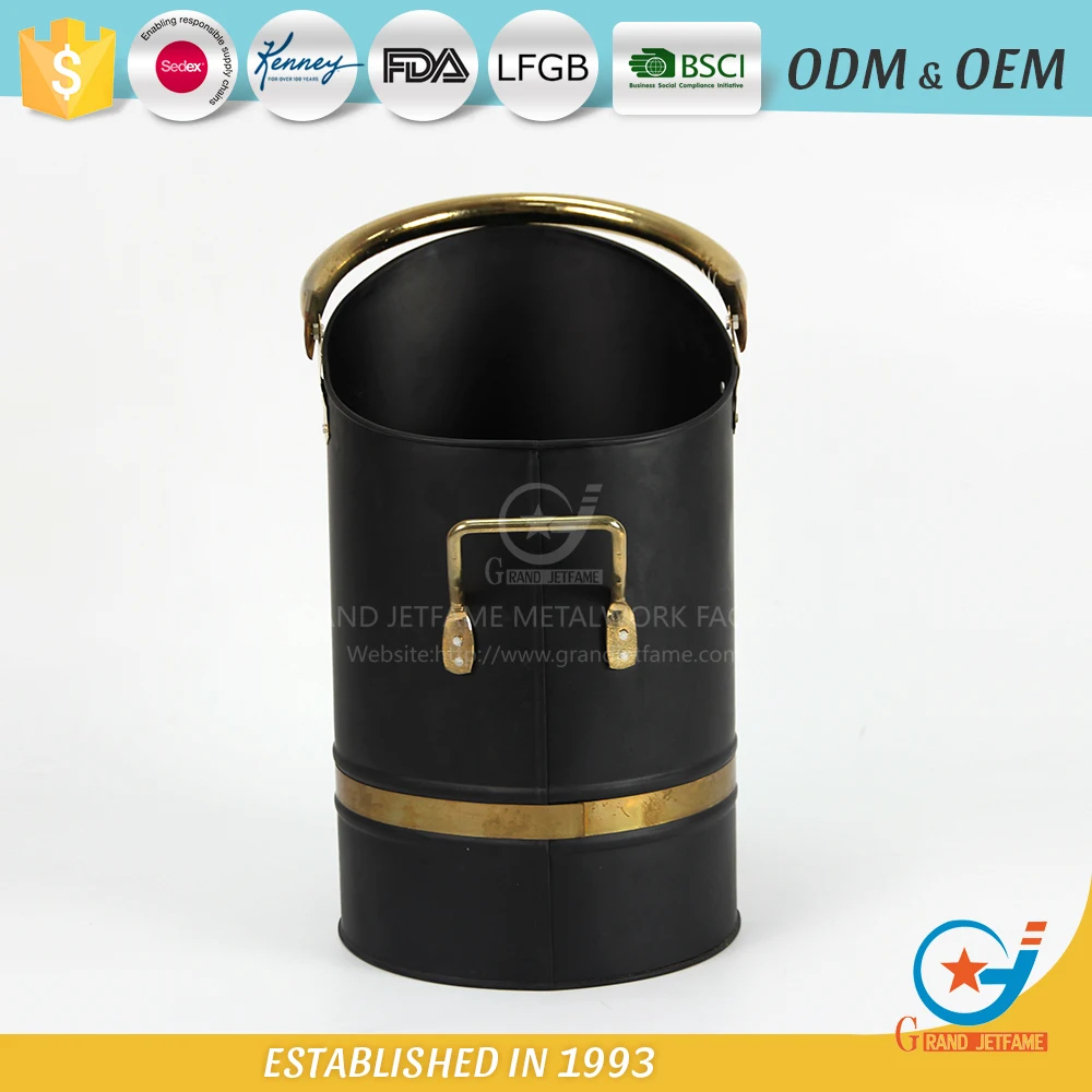 rugged coal hod bucket high quality fireplace ash holder for house