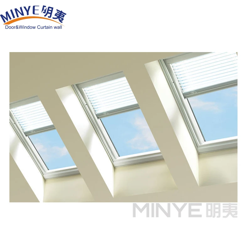 Good Quality Aluminum Skyview Roof Window Roof With The Sun Shade Blinds