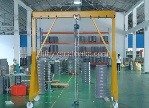 China manufacturer of A Frame Portable Mini/Small Gantry Crane 1000kg for sale ce certificate