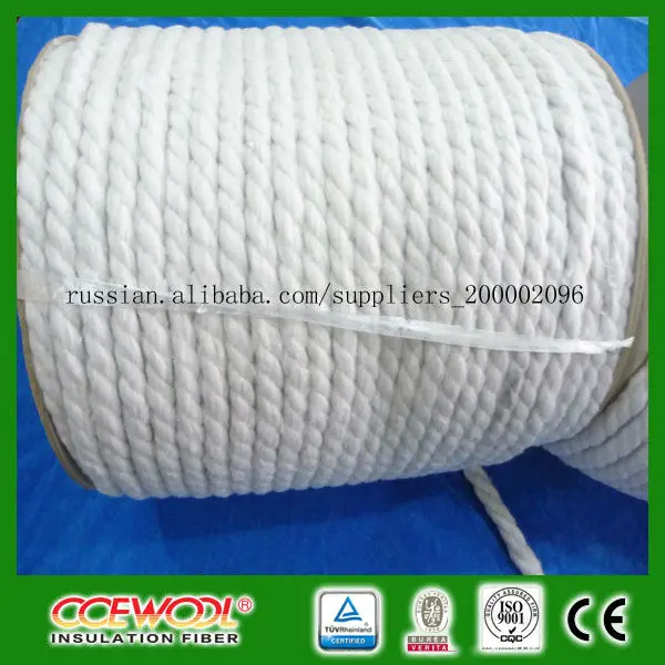 экологически чистый уплотнение керамического волокна каната