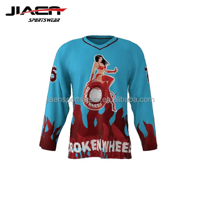 wholesale team custom sublimation ice hockey jersey pants cover hockey socks