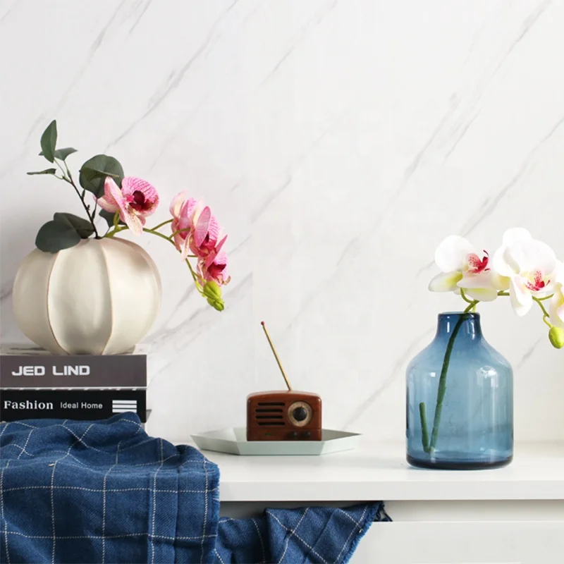 In stock artificial orchid real touch artificial indoor decorative flowers for sale