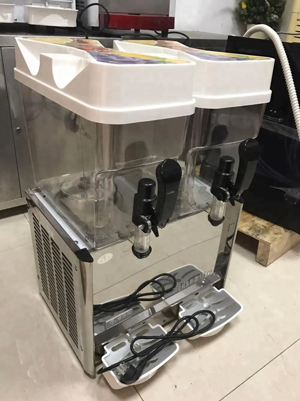 18L 3 tanks wholesale commercial cold juice drink machine/beverage dispenser with led light