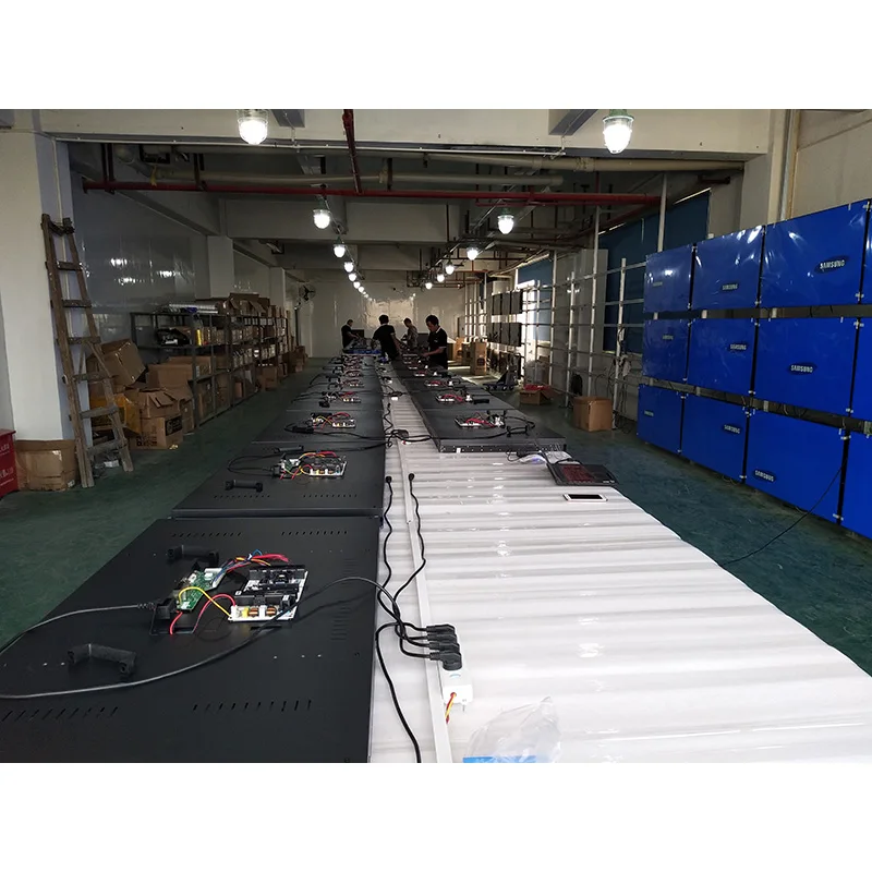 55inch 1.8mm narrow bezel audio video wall plate video wall controller 4 input 4 output