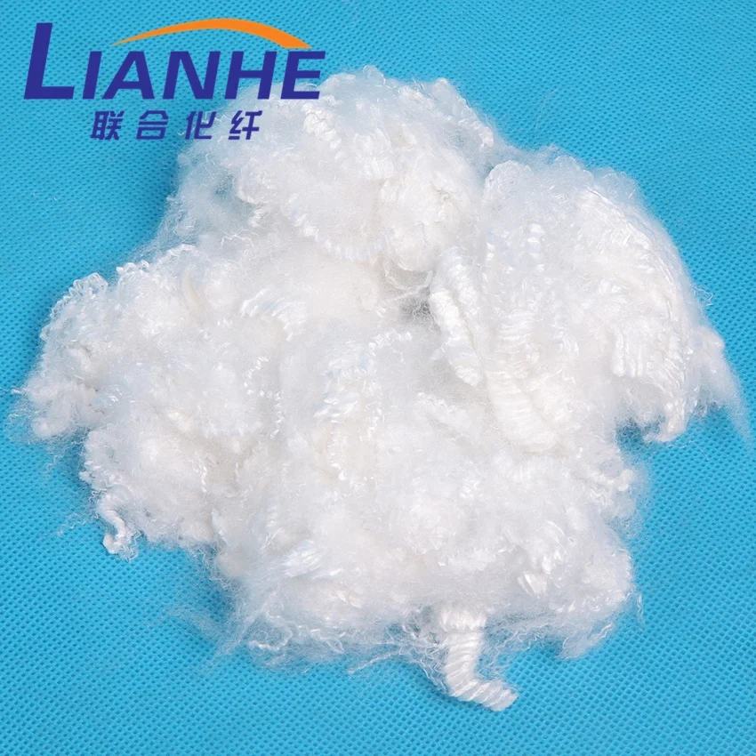 1.5d*38mm purple polyester fibre,regenerated polyester staple fiber,polyester ball fiber filling pillow