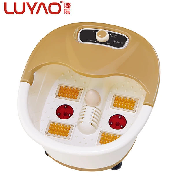 LUYAO Electric Foot Spa Bath Massager 2 in 1 Foot Bath Heated Foot Massager