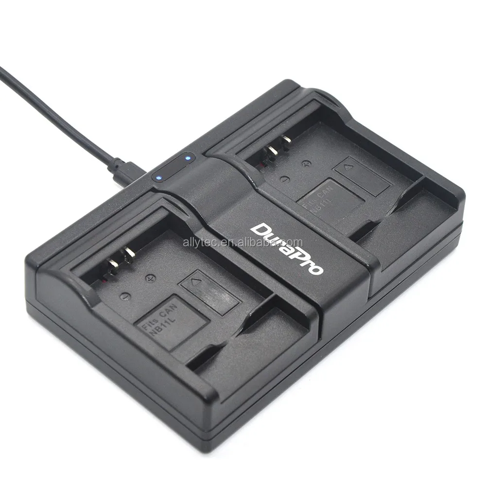 
DuraPro NB-11L USB Dual Charger for Canon NB 11L CB-2LD CB-2LFand PowerShot ELPH 110 HS 115 IS 130 135 140 150 160 170 cameras 
