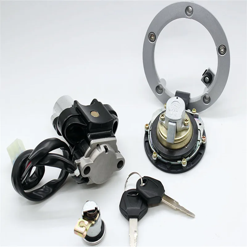 FXCNC hot-selling fuel gas cap steering lock set CNC aluminum alloy ignition switch lock set