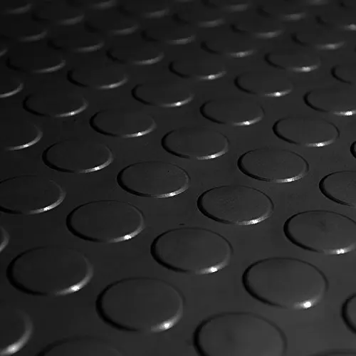 Non-slip Checker Composite Flat Rubber Flooring Provide Oil Resistance for Garage