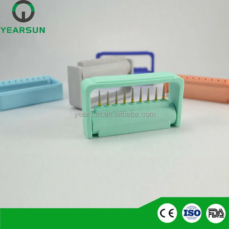 Plastic dental bur holder/stand/block available to 135 degree disinfection