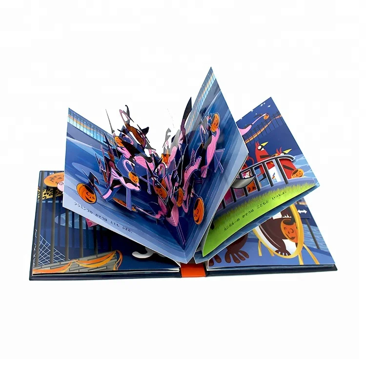 2024 Factory custom kids 3d pop up books printing luxury