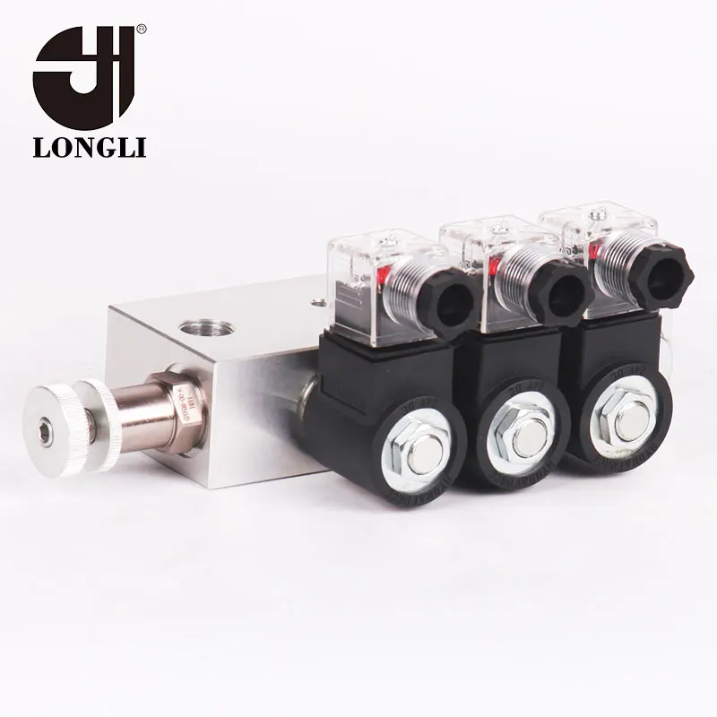 LL12 custom manifold 12v dc hydraulic power pack valve block steering system