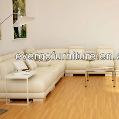 Nordic Living room sofa bed Black and white color leather furniture Italian light luxury sponge sectional sofa set with table