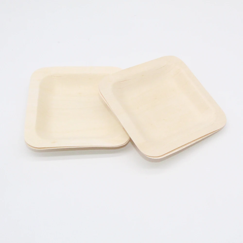 disposable bamboo wooden mini tableware