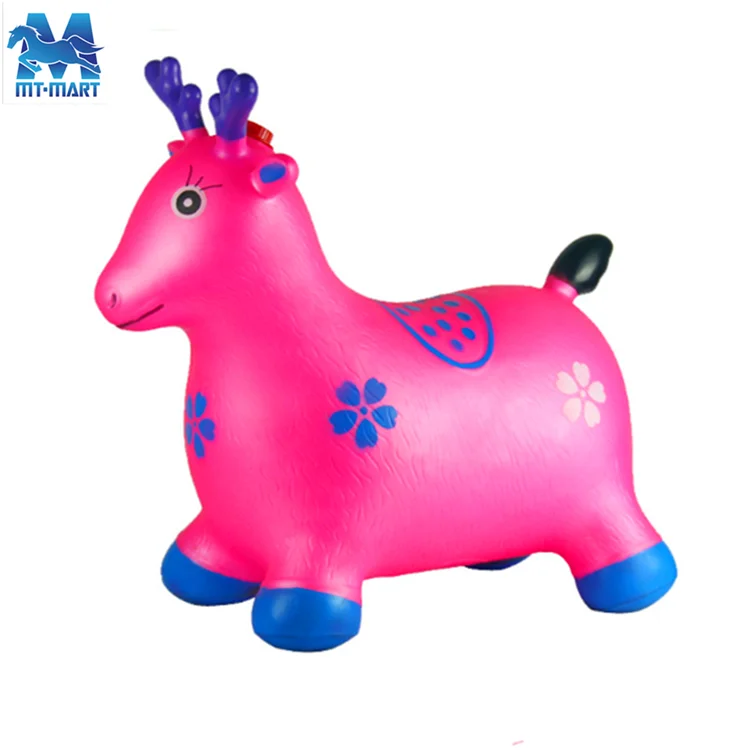 Kids toys horse animal play outdoor inflatable jumping PVC horse