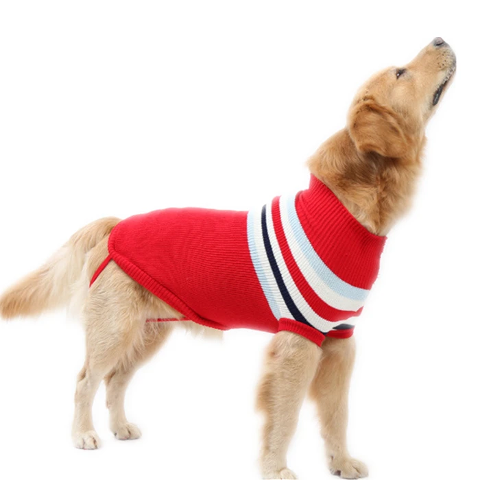 Winter Warm Extra Polyester Large Dog Sweaters for Big Dogs 2 Colors