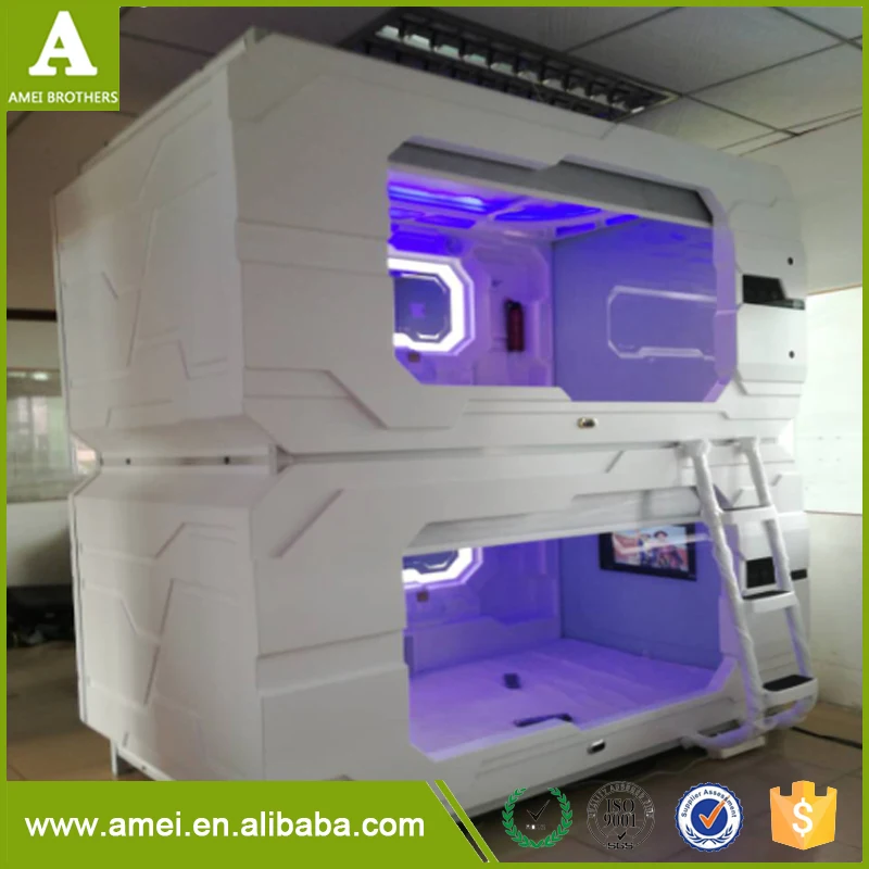 Best Selling Newest Soundproof Capsule Hotel Cabin Unique Sleeping Pod Capsule Luxury Space Sleeping Pods Made From China