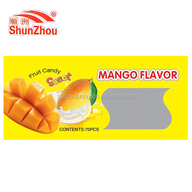 
5g mango flavor bar shape chewy candy 