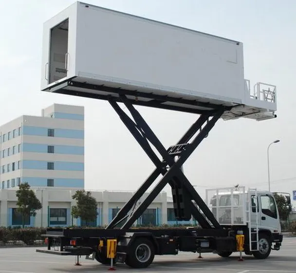 (2nd hand available) aviation aircraft plane food self-propelled hydraulic airport catering vehicle