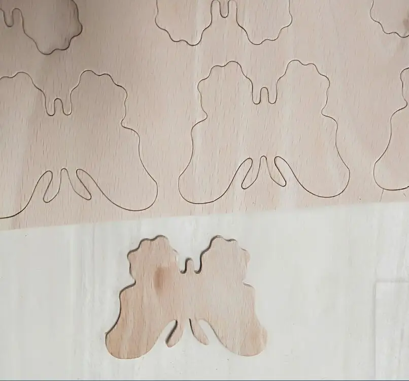 Мини смешанные маленькие крошечные деревянные украшения в форме бабочки-формы для скрапбукинга, для крафтового декора