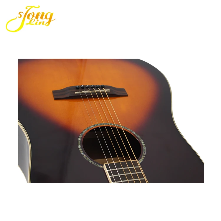 Best Solid Cedar Top Ebony back Side Custom all solid wood acoustic guitar