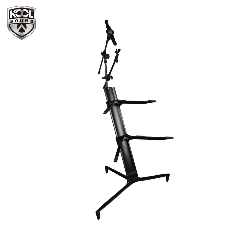 Kool Sound Factory direct sale easily folding adjustable height aluminum alloy plane keyboard stand 1.2M