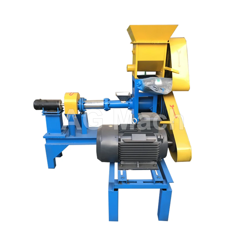 Customized Professional small CE output floating fish feed pellet press machine and fish feed production line