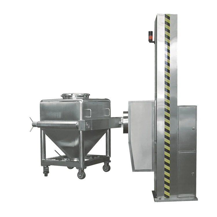 Automatic Lifting bin mixer large capacity blenders v type powder mixer