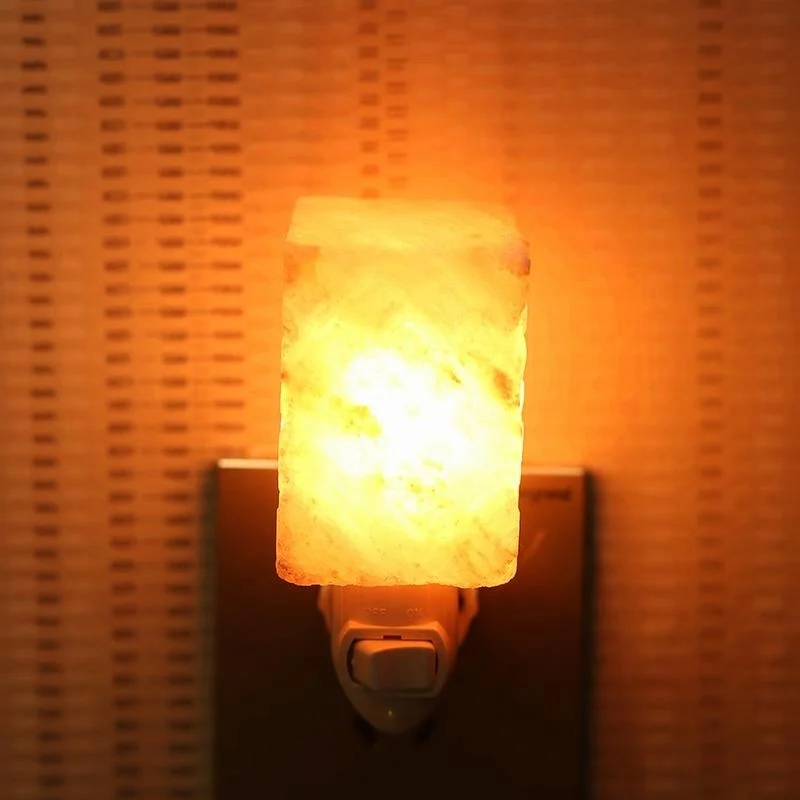 Himalayan Natural Pure Crystal Pink Sea Salt Night Light Wall Lamps