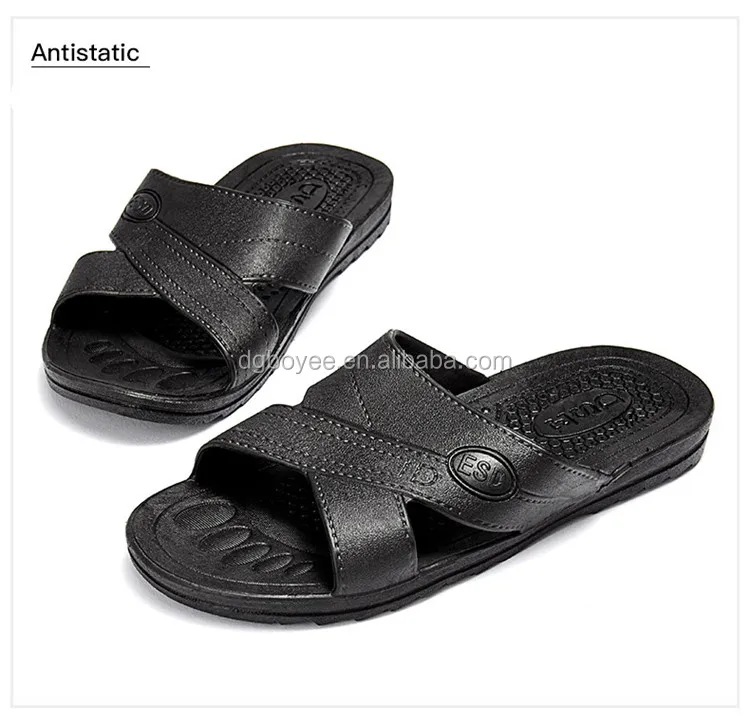 Blue PU /PVC cleanroom slipper ESD work Sandal esd slippers